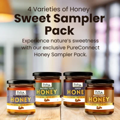 Sweet Sampler Pack – 4 Varieties of Honey